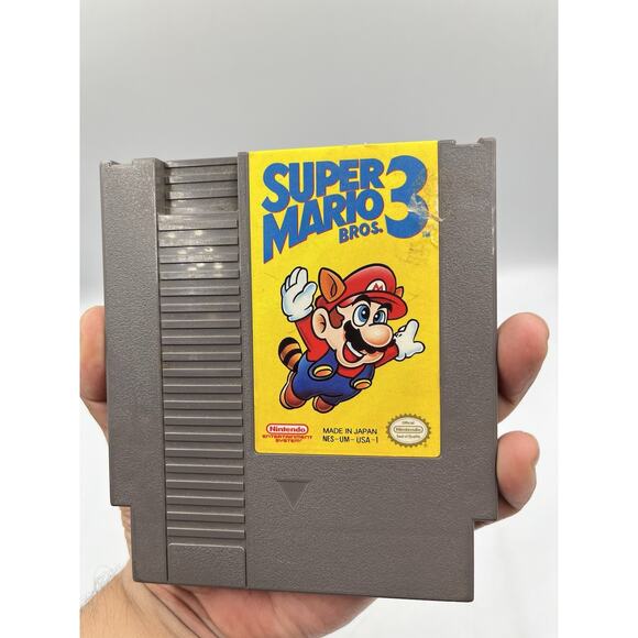 Super Mario Bros. 3 (Nintendo NES, 1990) Cartridge Only Authentic Tested & Works - Picture 3 of 7